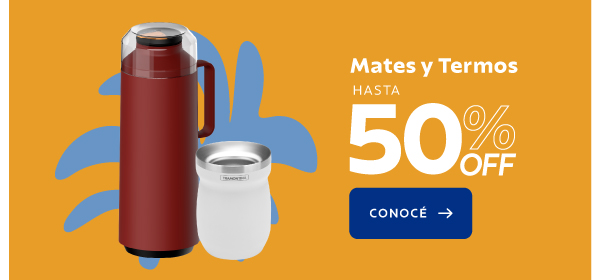 Mates y Termos hasta 50% OFF